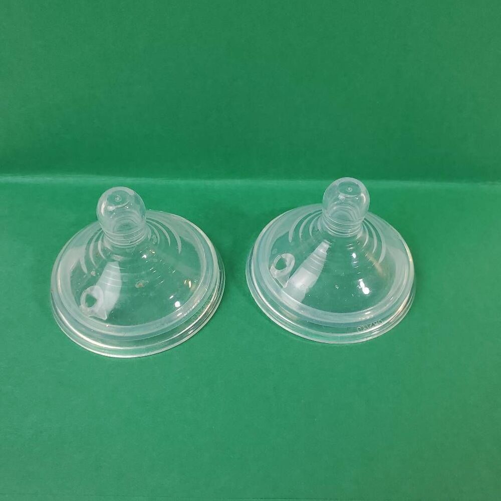 2 Wide mouth Nipples stage 1 Clear